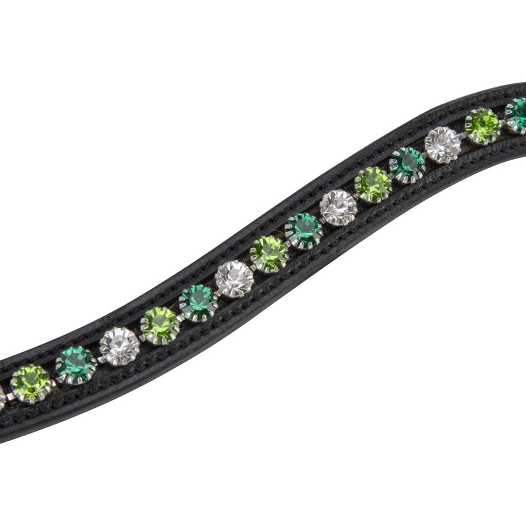 Velociti by Shires Frontal GARA Green Diamante Noir