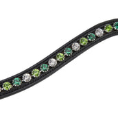 Velociti by Shires Frontal GARA Green Diamante Noir