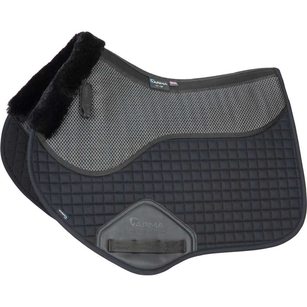 Arma by Shires Tapis de Selle Soft Grip de Saut Noir