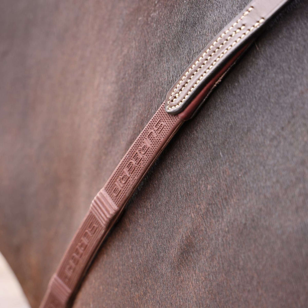 Velociti by Shires Rênes Lusso Elite Pro SureGrip Havane