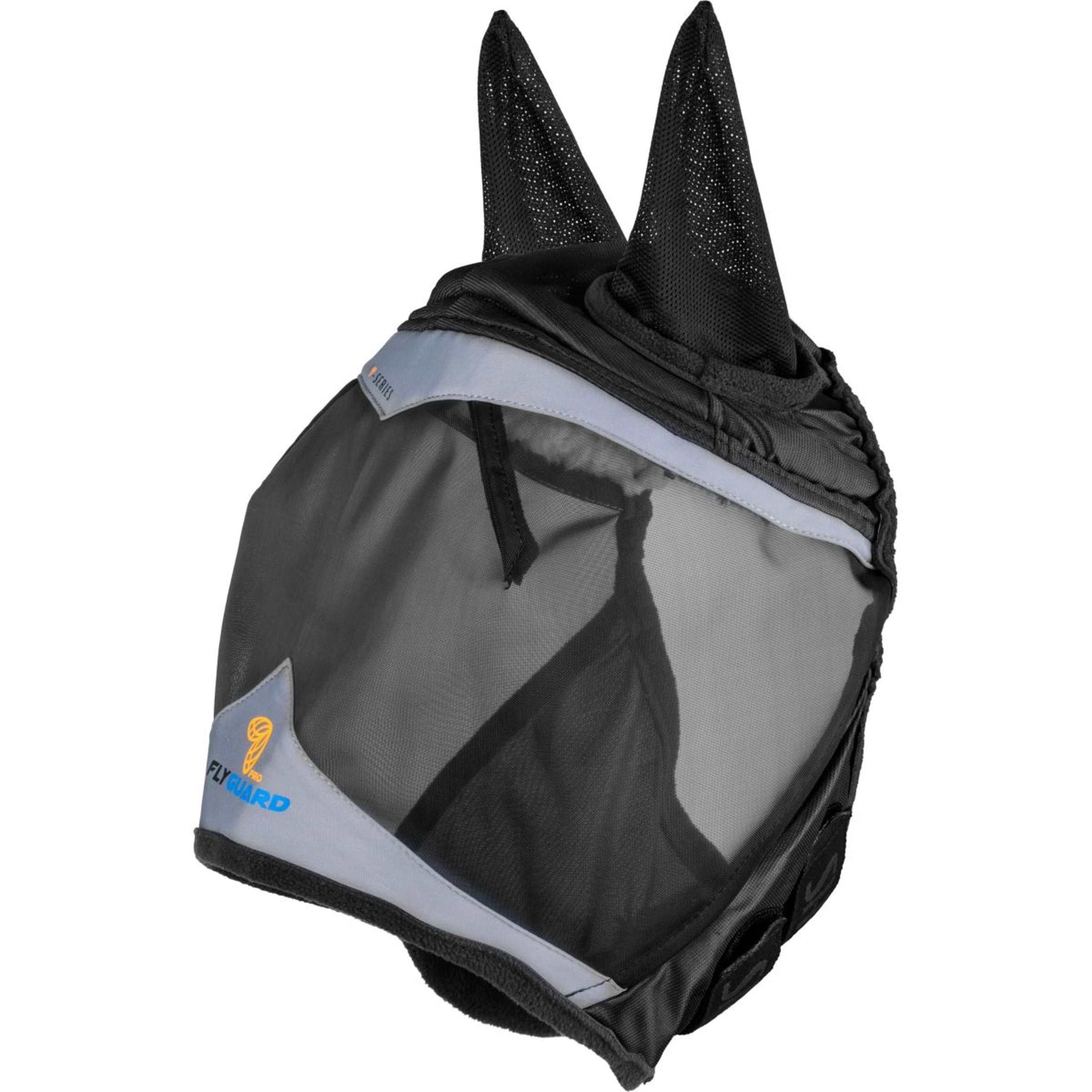 FlyGuard by Shires Masque Anti-Mouches Pro Fine Mesh avec Oreilles Jet FlyGuard by Shires Masque Anti-Mouches Pro Fine Mesh avec Oreilles Jet