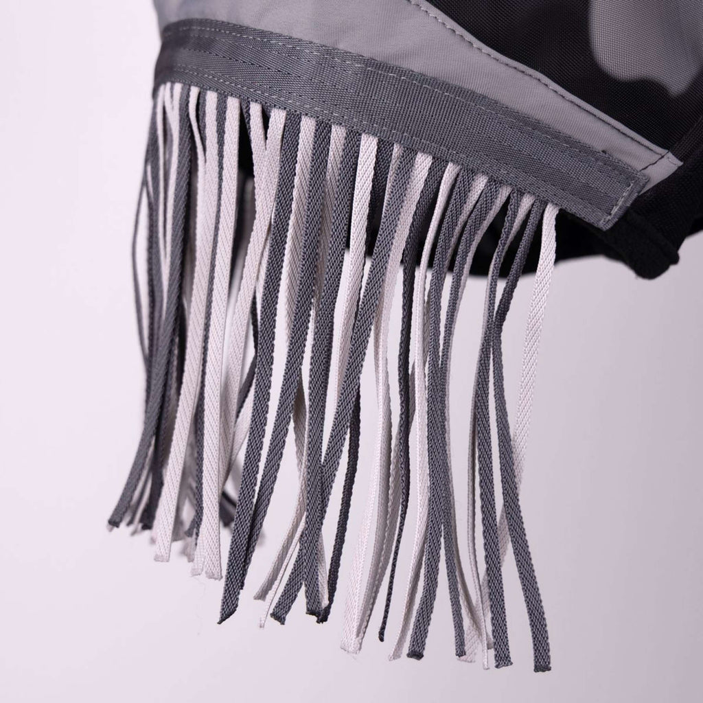 FlyGuard by Shires Masque Anti-Mouches Pro Fine Mesh avec Oreilles et Franges Jet