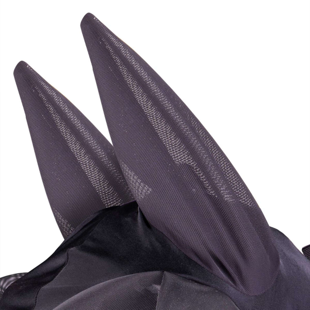 Shires Masque Anti-Mouches Stretch avec Nez Jet Black