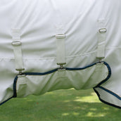 Tempest Plus by Shires Couverture Anti-Eczema Sweet-Itch Combo Blanc/Airforce