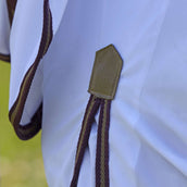 Highlander Plus by Shires Couverture Anti-Mouches Combo Blanc/Black Cherry