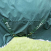 Highlander Original by Shires Couverture d'Hiver Turnout 300g avec Couvre-cou Vert