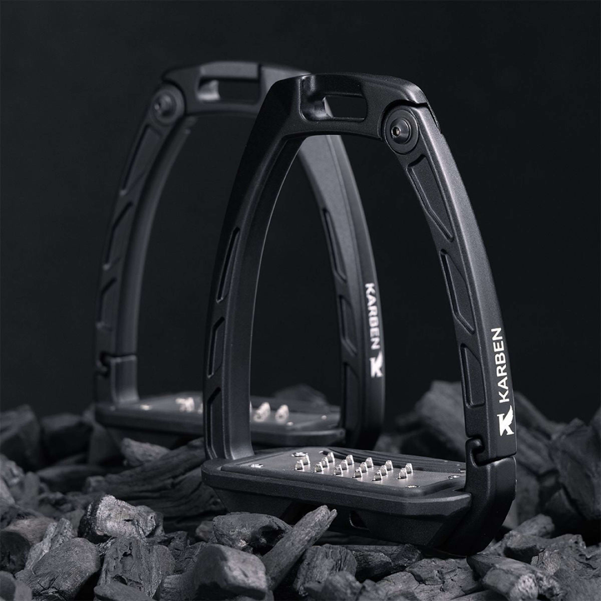 Karben by Shires Étrier Ultra Grip Noir