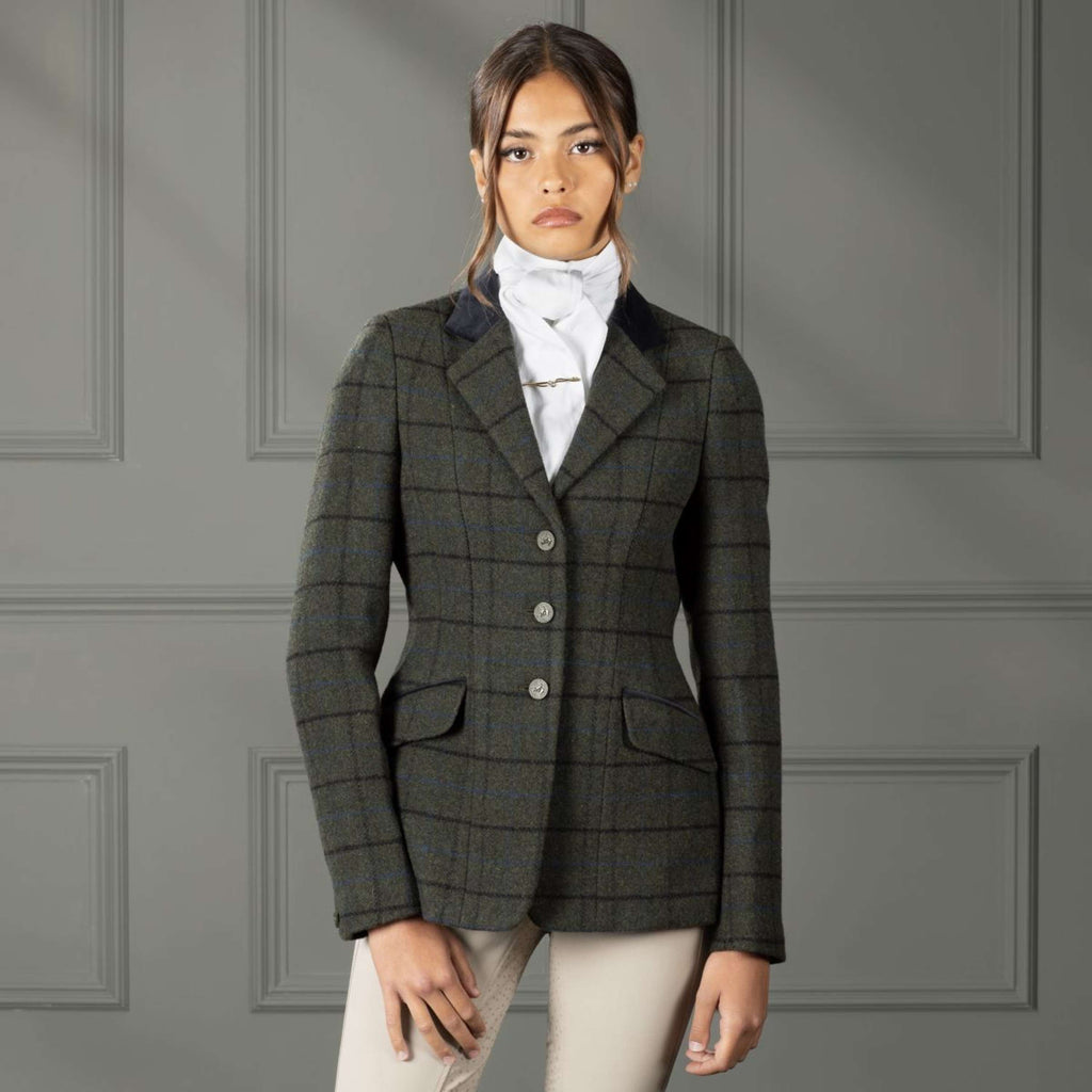 Aubrion by Shires Veste de Concours Saratoga Vert foncé Check