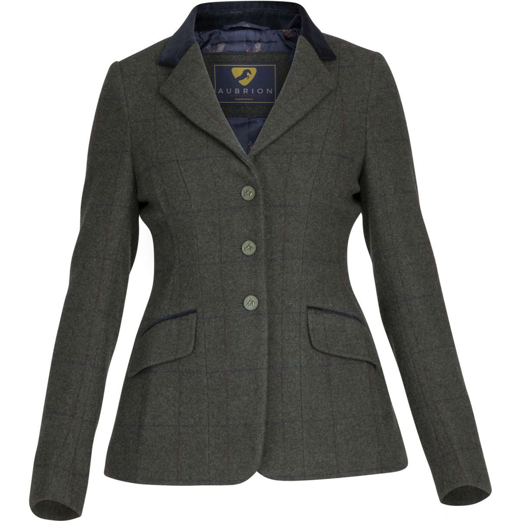 Aubrion by Shires Veste de Concours Saratoga Elm Vert Check