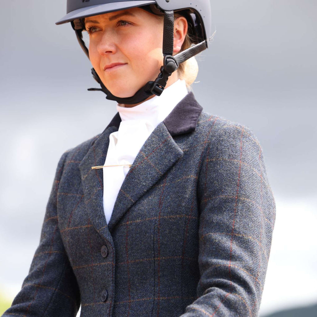 Aubrion by Shires Veste de Concours Saratoga Juniper Navy Check