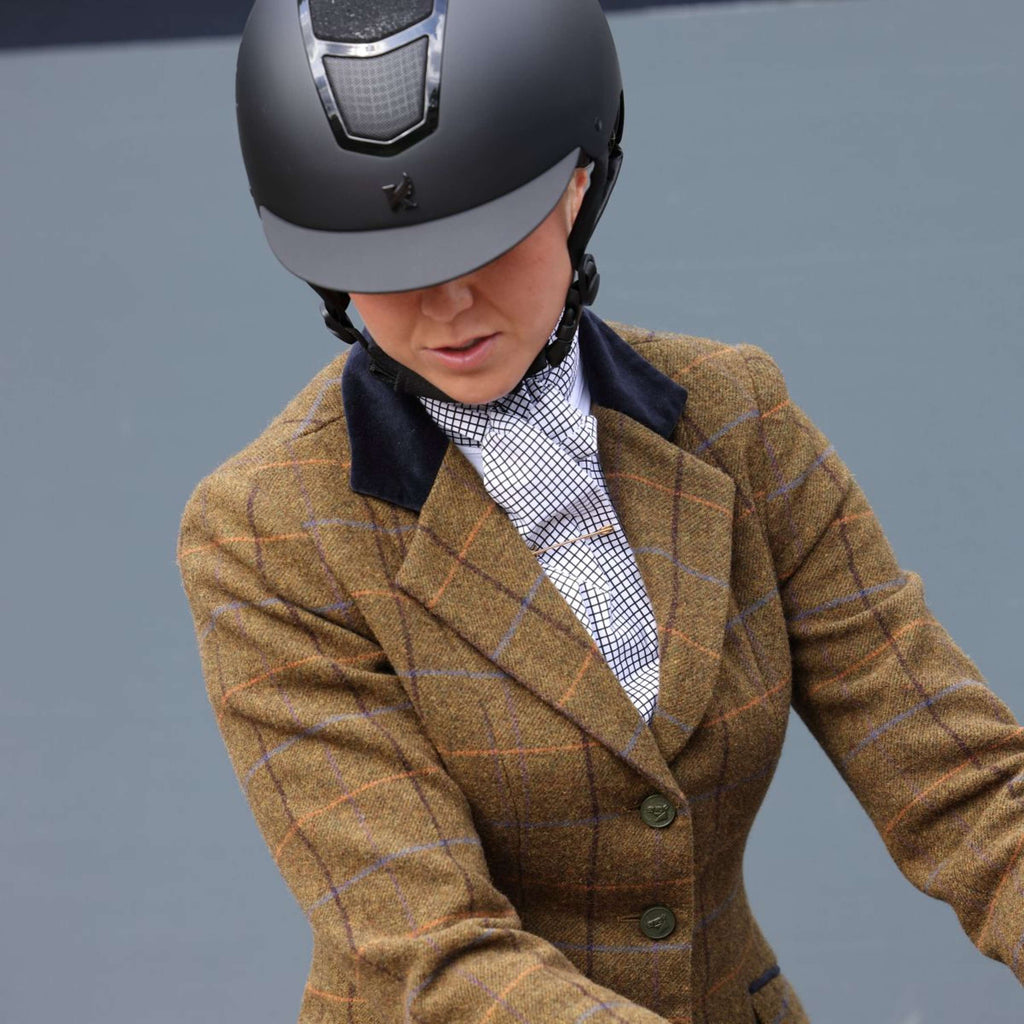 Aubrion by Shires Veste de Concours Saratoga Chêne Brun Check