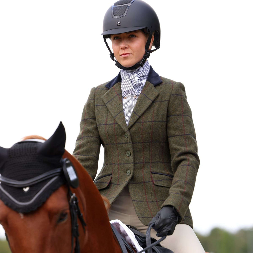 Aubrion by Shires Veste de Concours Saratoga Spruce Vert Check
