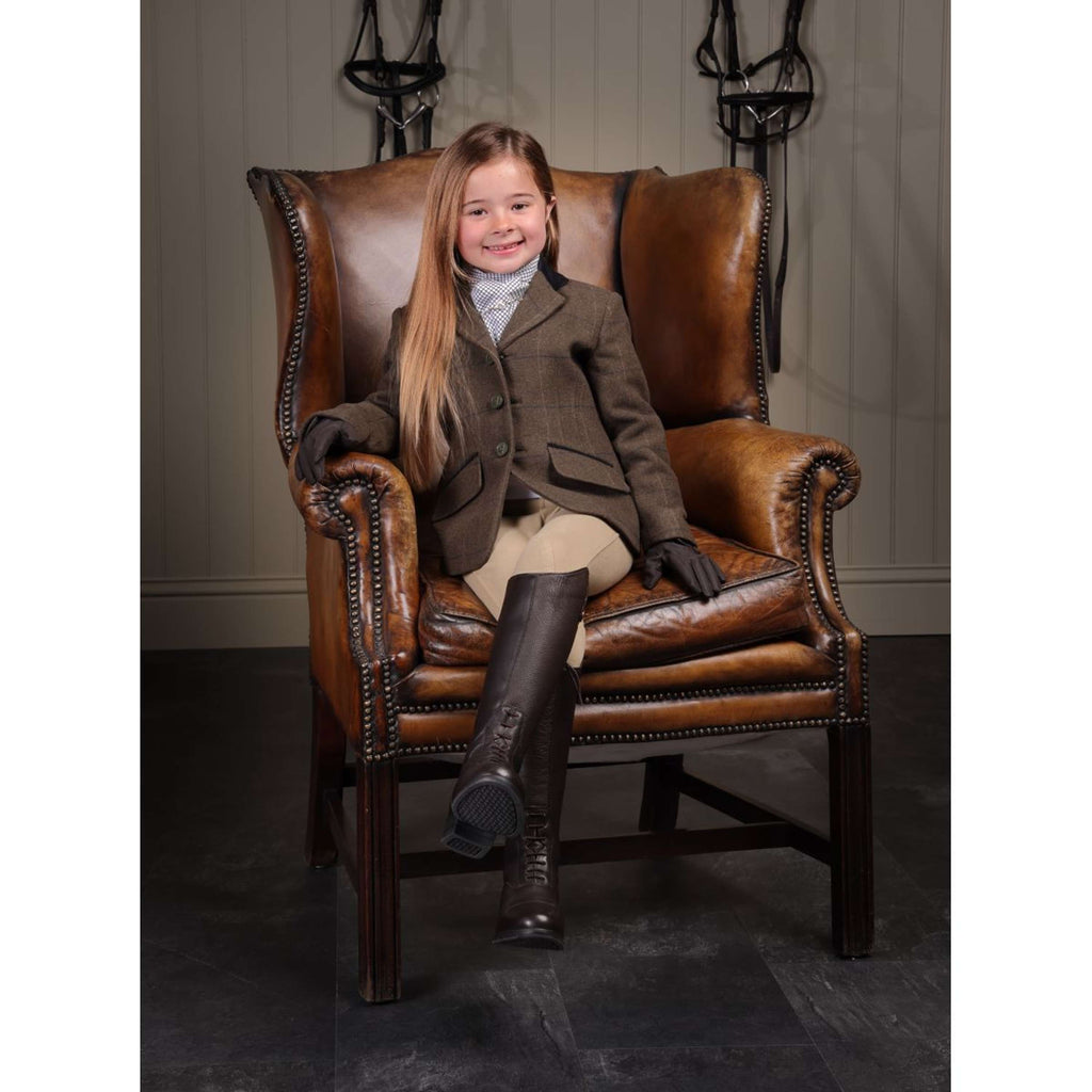 Aubrion by Shires Veste de Concours Saratoga Enfants Vert Check