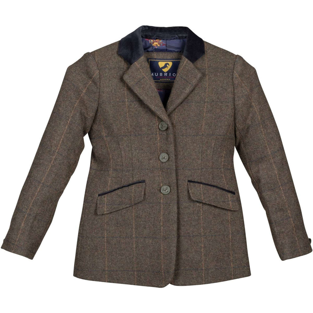 Aubrion by Shires Veste de Concours Saratoga Enfants Vert Check