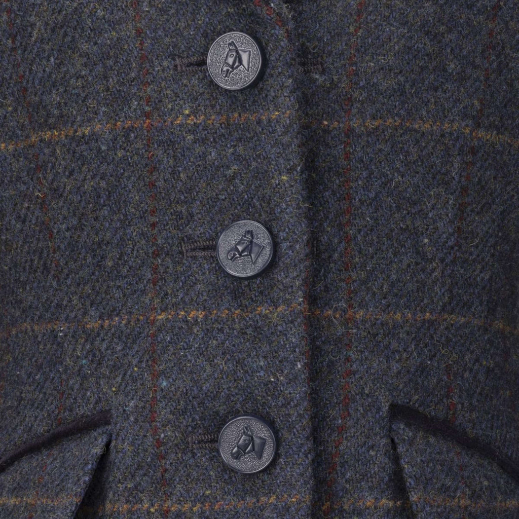 Aubrion by Shires Veste de Concours Saratoga Enfants Juniper Navy Check