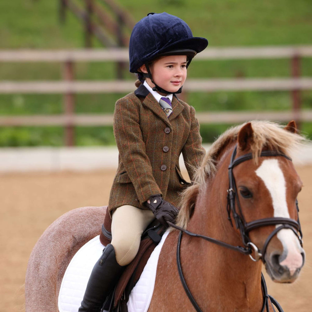 Aubrion by Shires Veste de Concours Saratoga Enfants Rouille Check