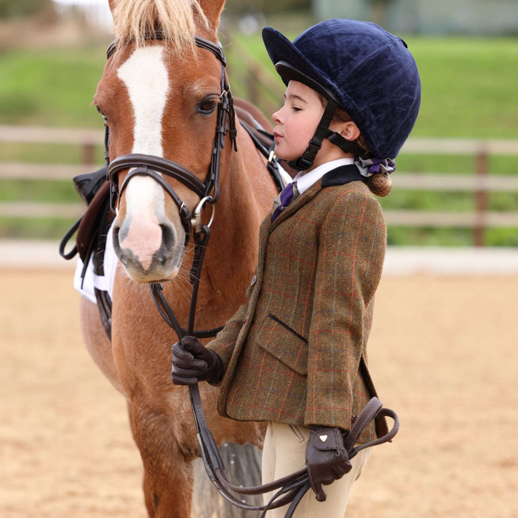 Aubrion by Shires Veste de Concours Saratoga Enfants Rouille Check