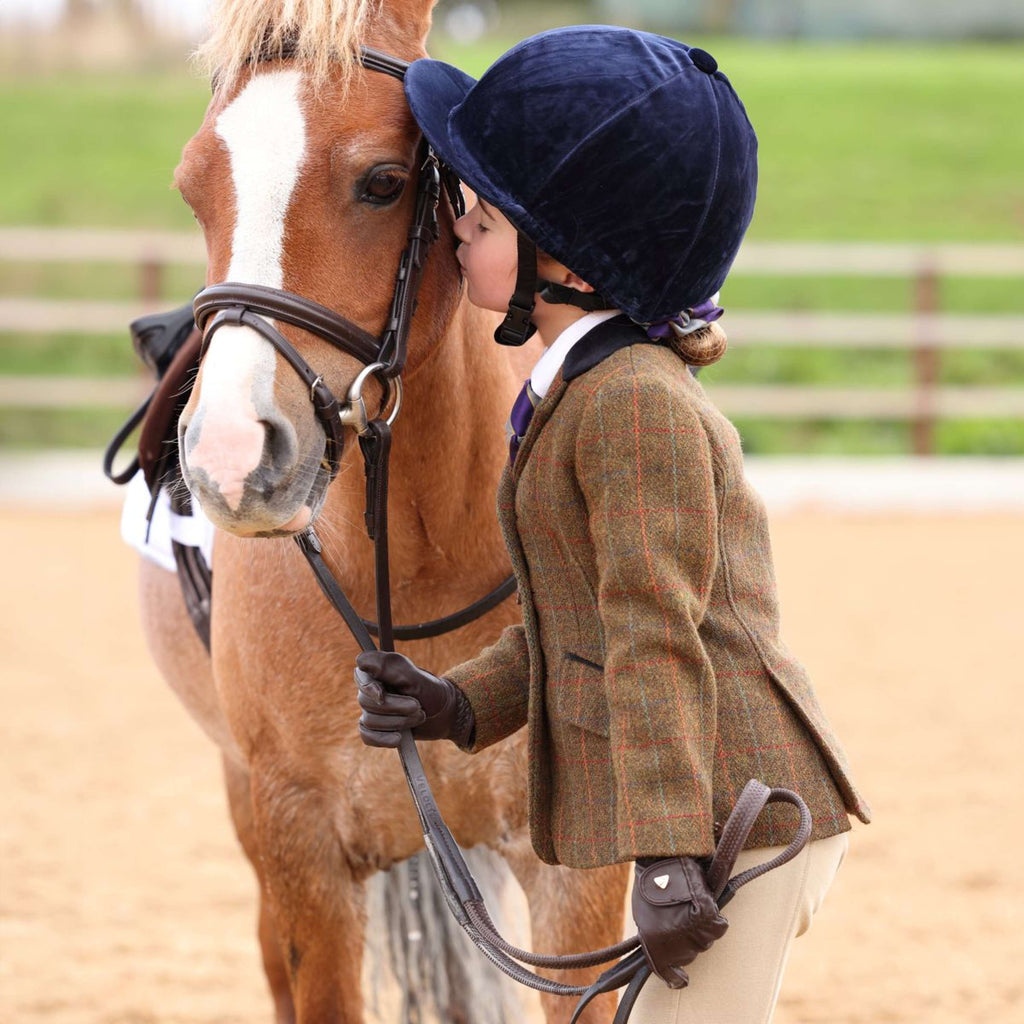 Aubrion by Shires Veste de Concours Saratoga Enfants Rouille Check