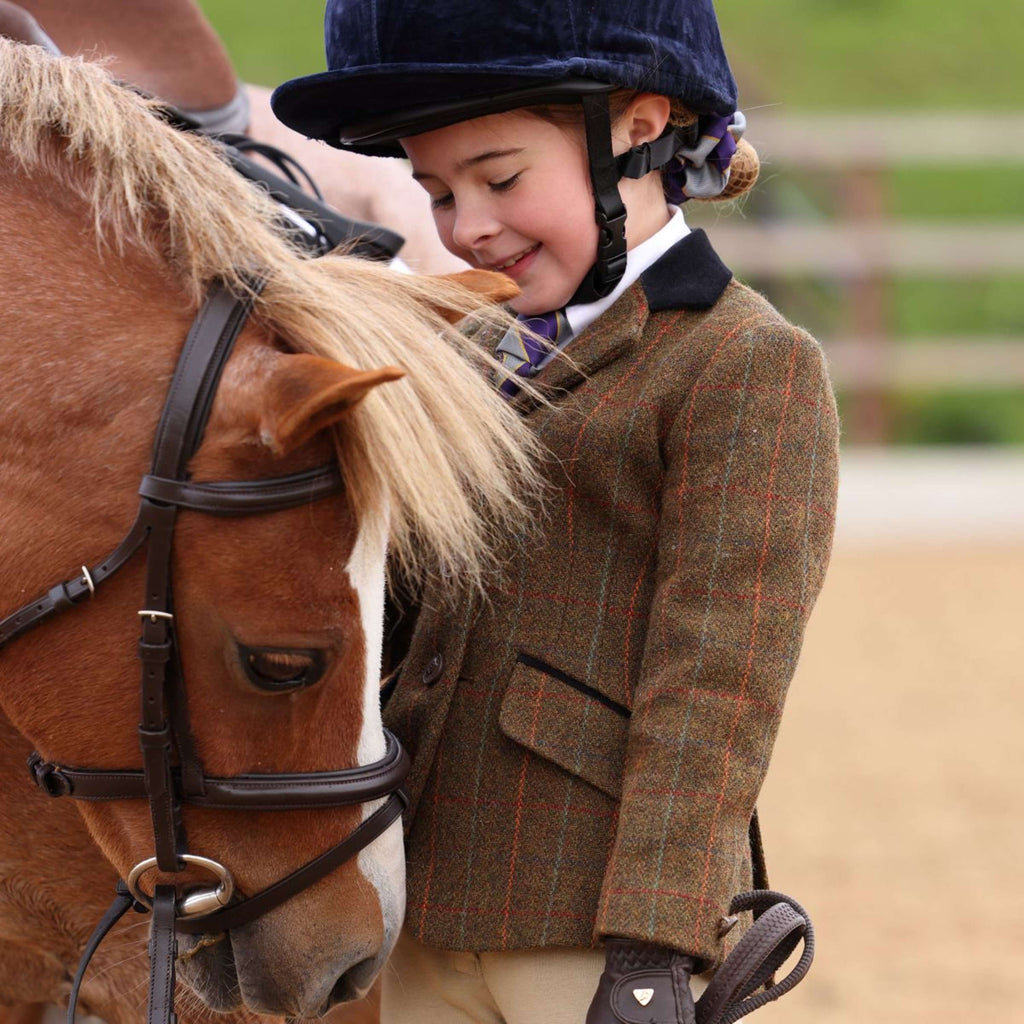 Aubrion by Shires Veste de Concours Saratoga Enfants Rouille Check