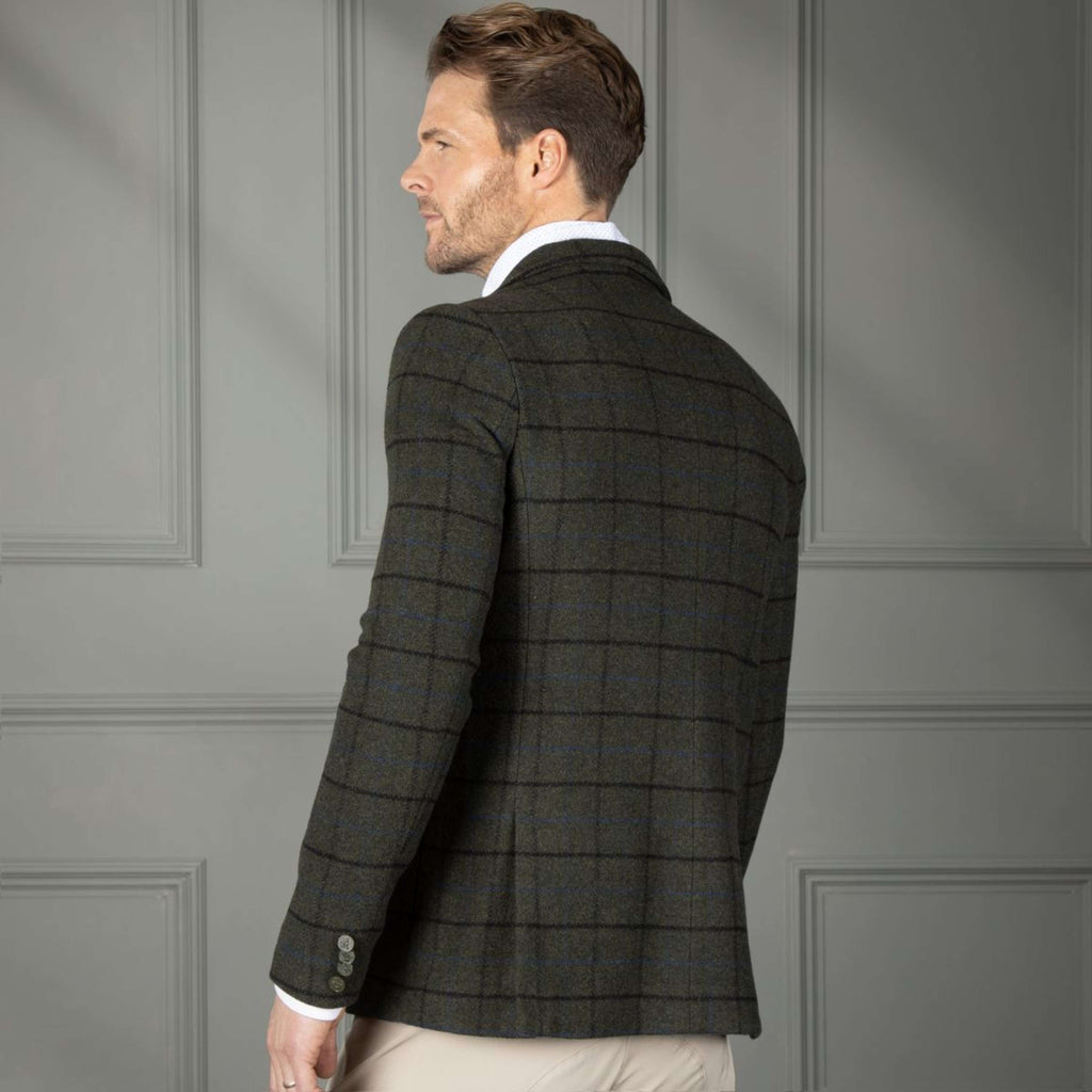 Aubrion by Shires Veste de Concours Saratoga Hommes Vert foncé Check