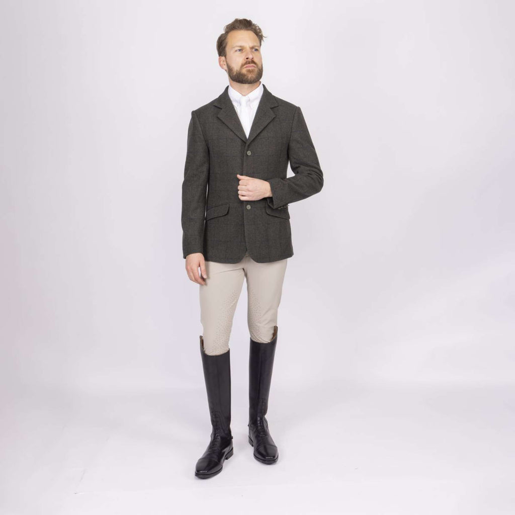 Aubrion by Shires Veste de Concours Saratoga Hommes Elm Vert Check