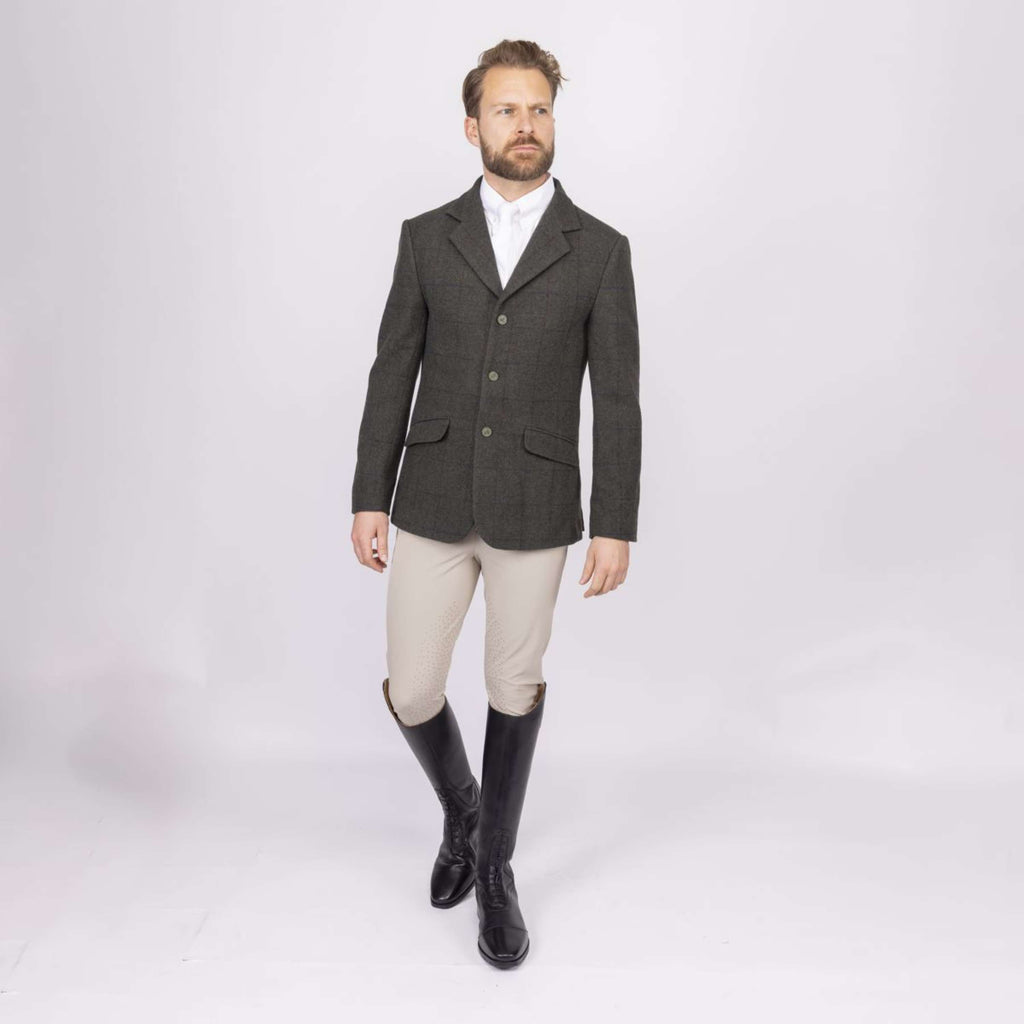 Aubrion by Shires Veste de Concours Saratoga Hommes Elm Vert Check