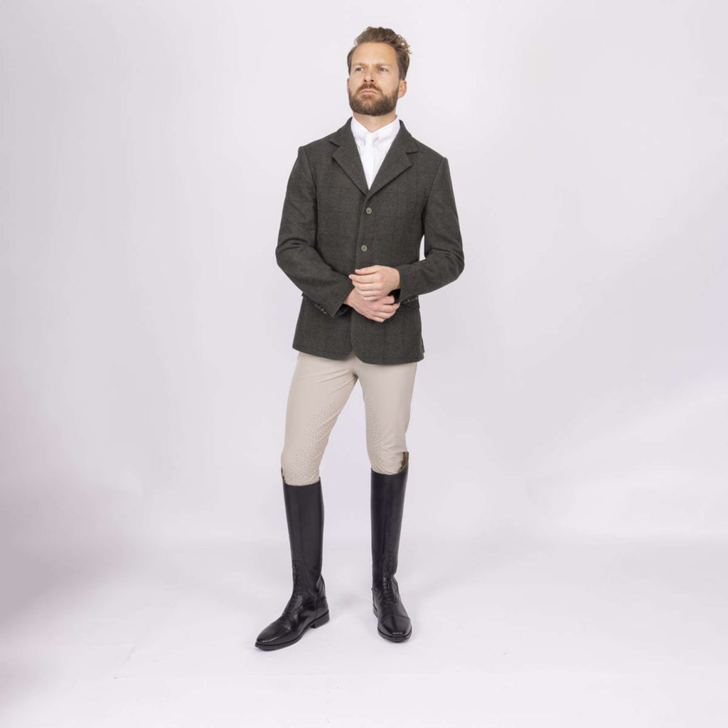 Aubrion by Shires Veste de Concours Saratoga Hommes Elm Vert Check