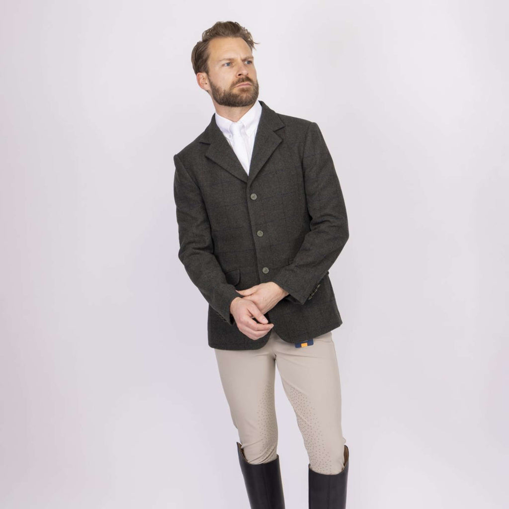 Aubrion by Shires Veste de Concours Saratoga Hommes Elm Vert Check