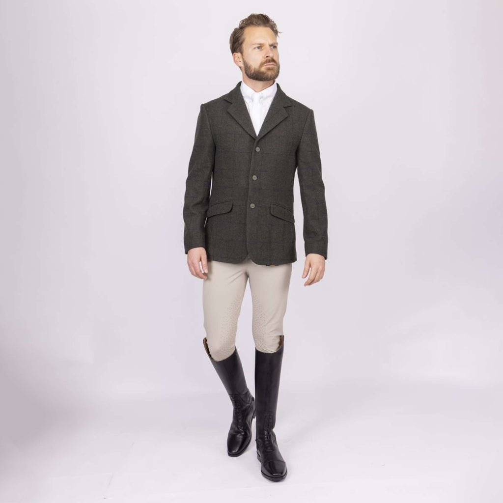 Aubrion by Shires Veste de Concours Saratoga Hommes Elm Vert Check