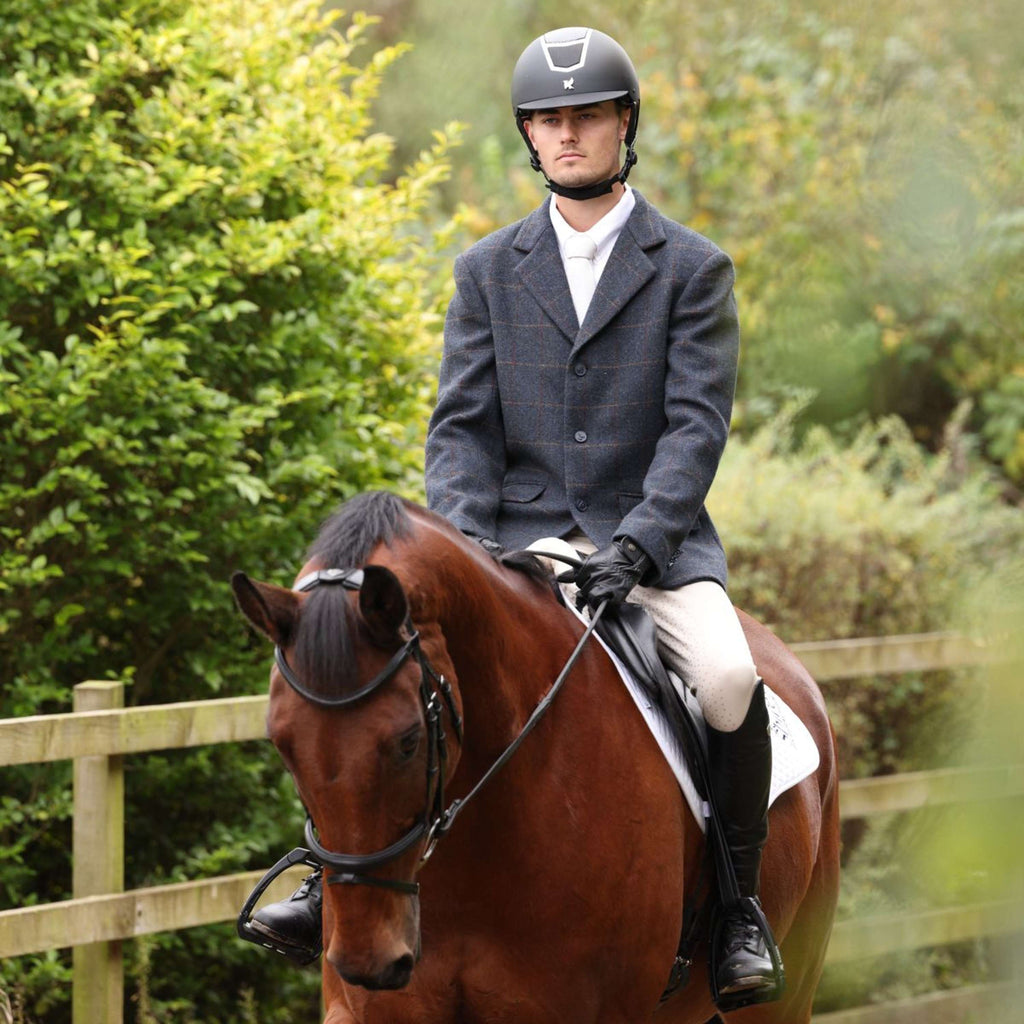 Aubrion by Shires Veste de Concours Saratoga Hommes Juniper Navy Check