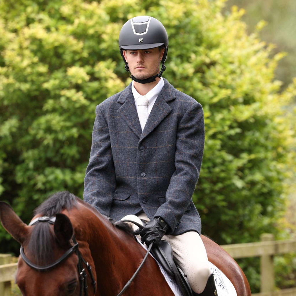 Aubrion by Shires Veste de Concours Saratoga Hommes Juniper Navy Check