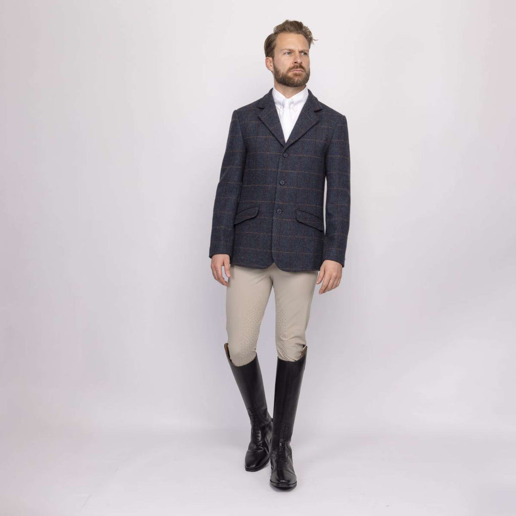 Aubrion by Shires Veste de Concours Saratoga Hommes Juniper Navy Check