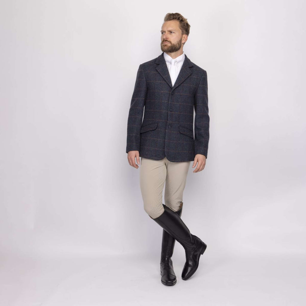 Aubrion by Shires Veste de Concours Saratoga Hommes Juniper Navy Check