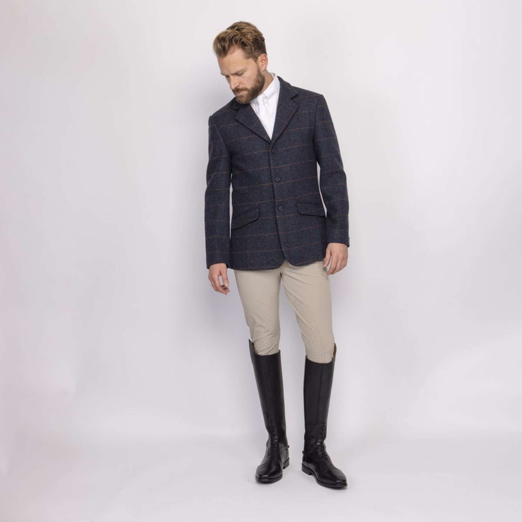 Aubrion by Shires Veste de Concours Saratoga Hommes Juniper Navy Check