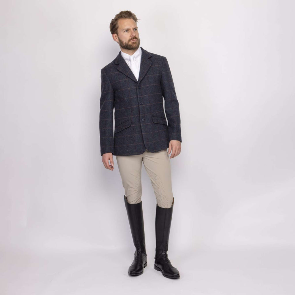 Aubrion by Shires Veste de Concours Saratoga Hommes Juniper Navy Check