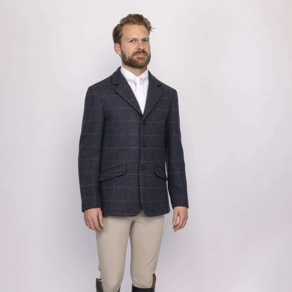 Aubrion by Shires Veste de Concours Saratoga Hommes Juniper Navy Check