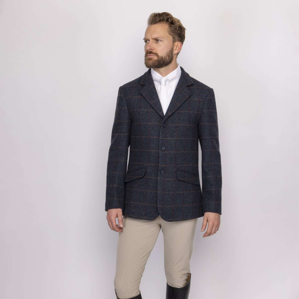 Aubrion by Shires Veste de Concours Saratoga Hommes Juniper Navy Check