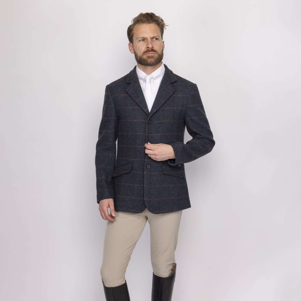 Aubrion by Shires Veste de Concours Saratoga Hommes Juniper Navy Check