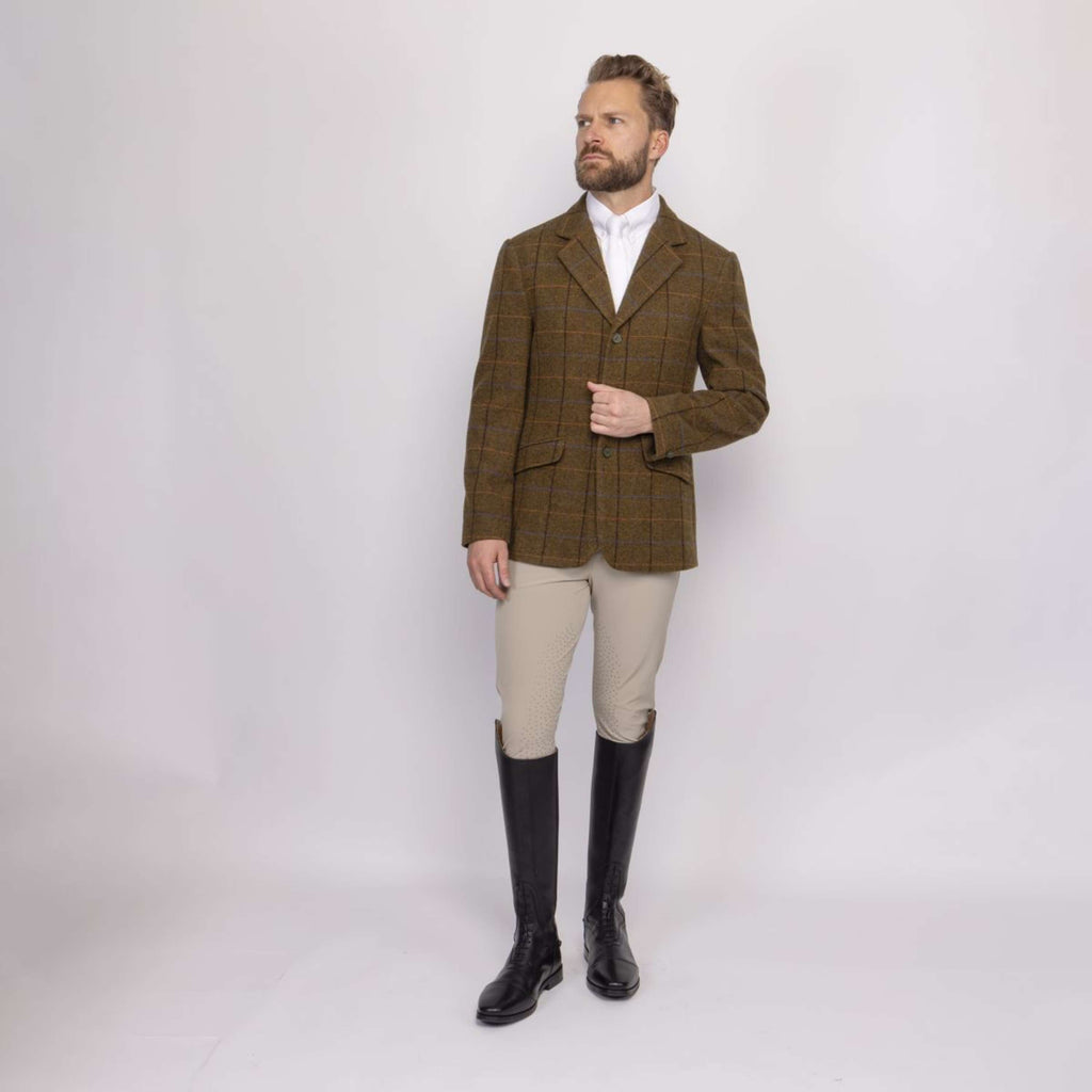 Aubrion by Shires Veste de Concours Saratoga Hommes Chêne Brun Check