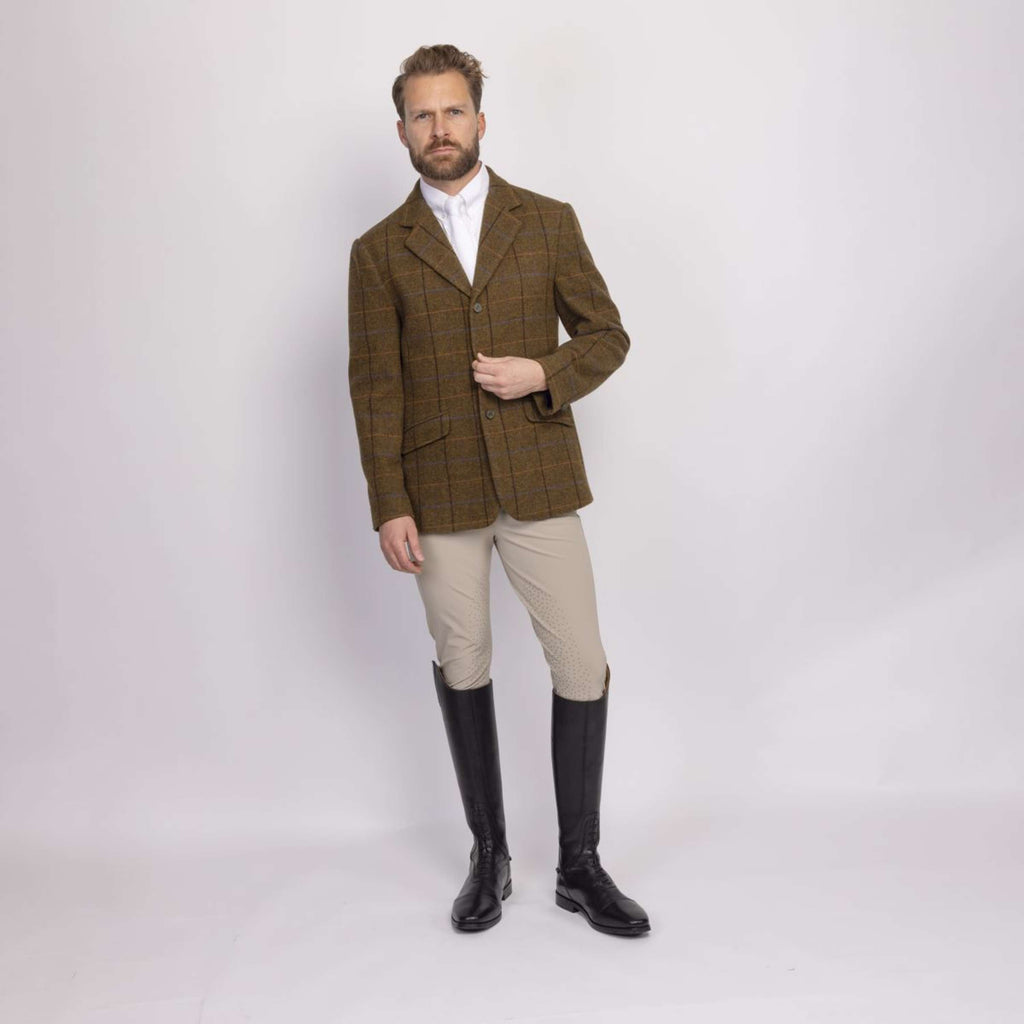 Aubrion by Shires Veste de Concours Saratoga Hommes Chêne Brun Check