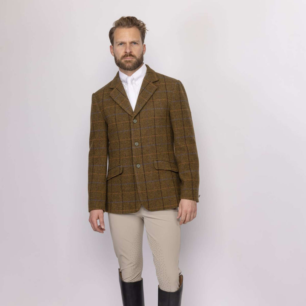 Aubrion by Shires Veste de Concours Saratoga Hommes Chêne Brun Check