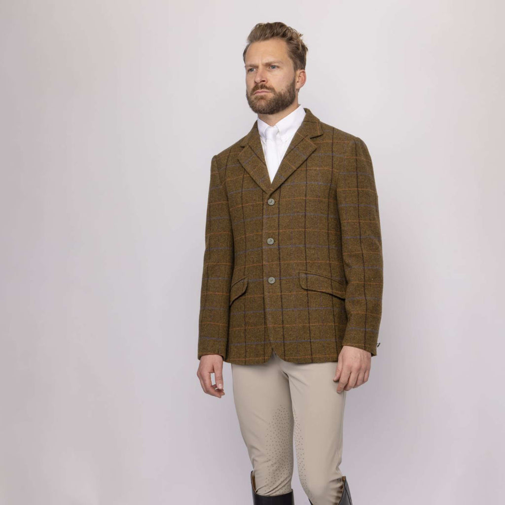 Aubrion by Shires Veste de Concours Saratoga Hommes Chêne Brun Check