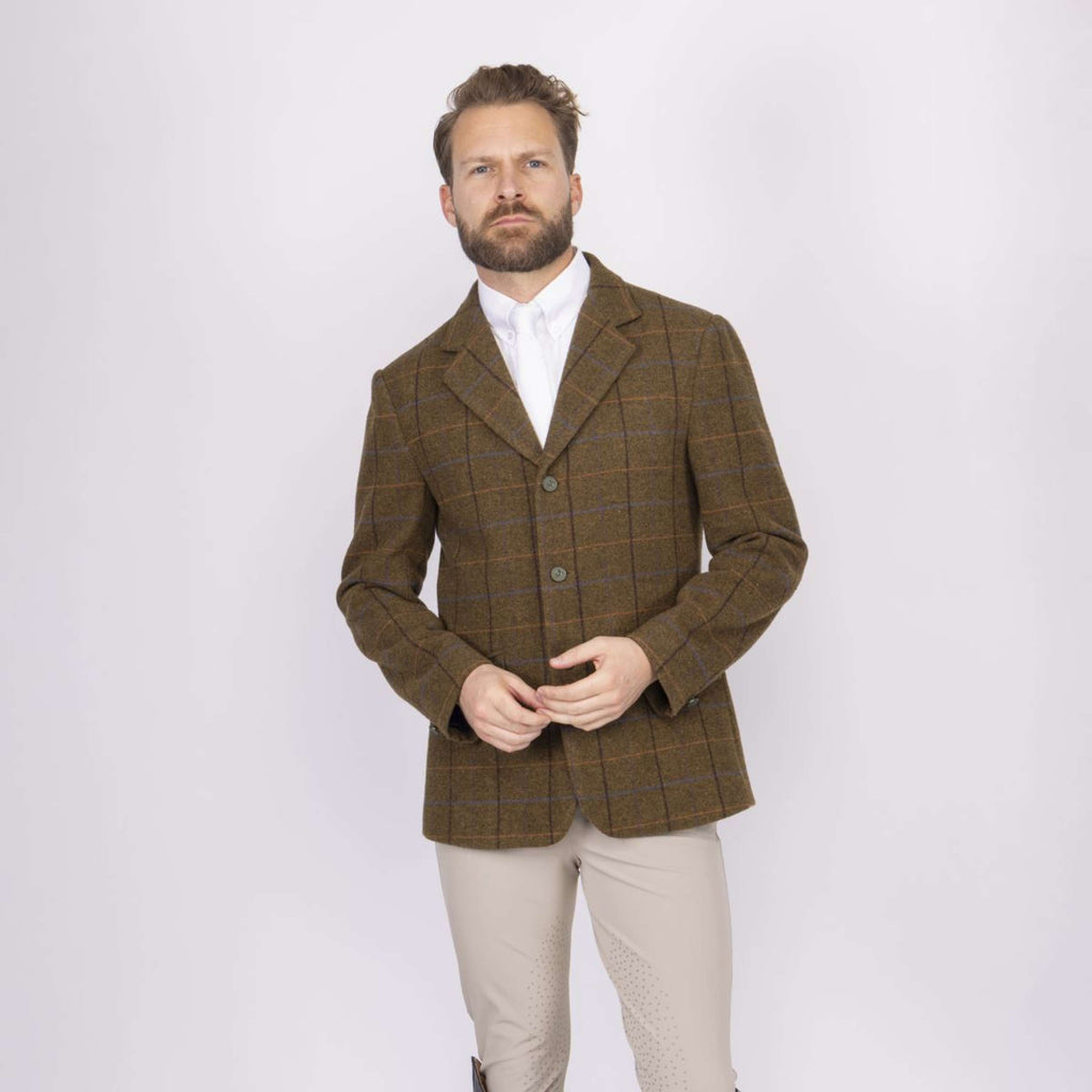 Aubrion by Shires Veste de Concours Saratoga Hommes Chêne Brun Check