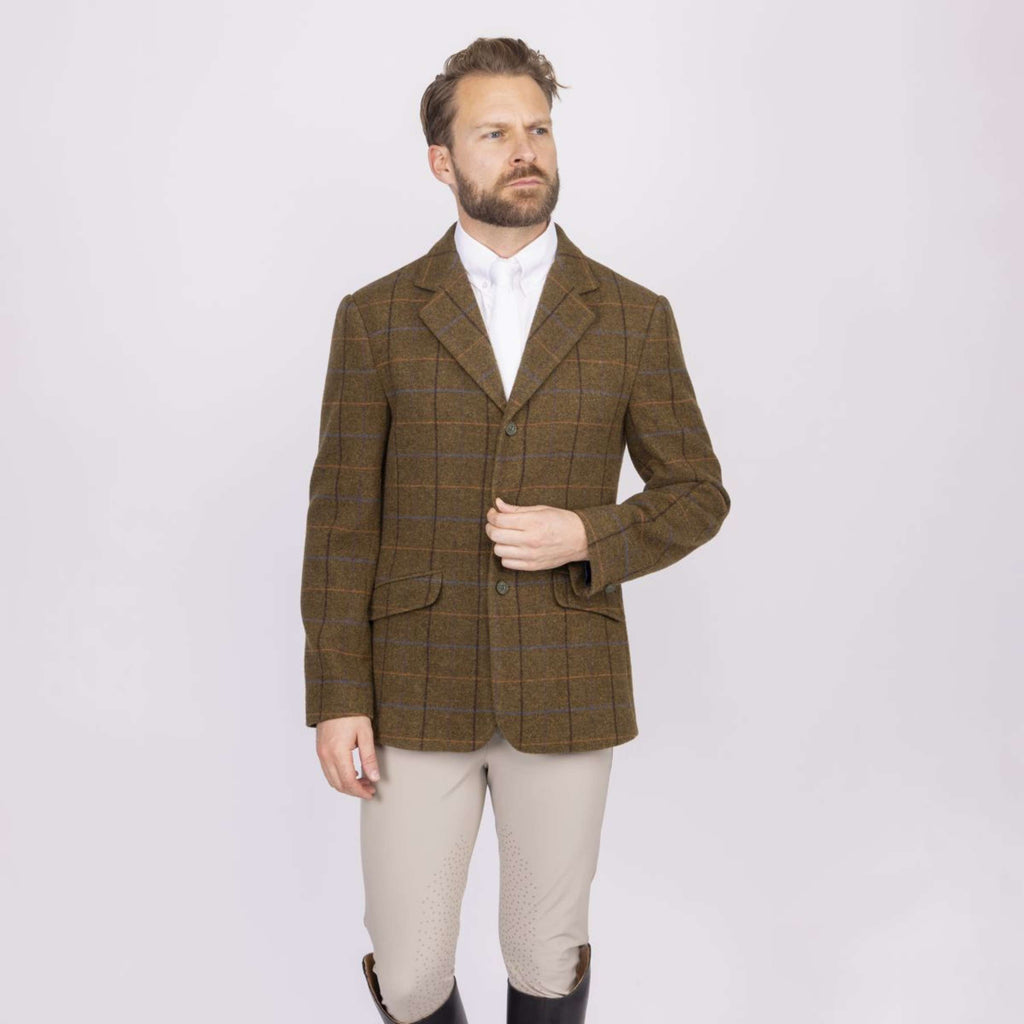 Aubrion by Shires Veste de Concours Saratoga Hommes Chêne Brun Check