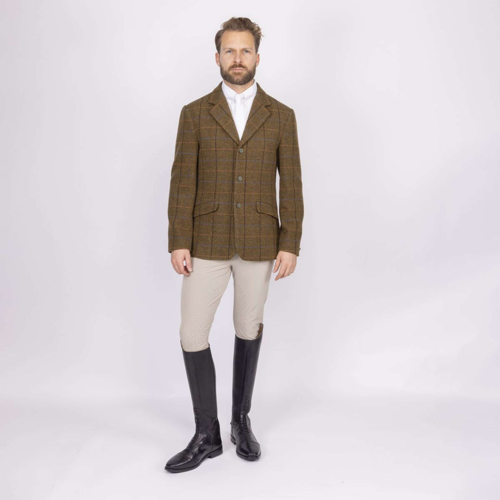 Aubrion by Shires Veste de Concours Saratoga Hommes Chêne Brun Check