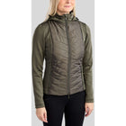 Montar Blouson MoEverline Hybrid Detachable Hood Golden Quartz Crystals Forest Green