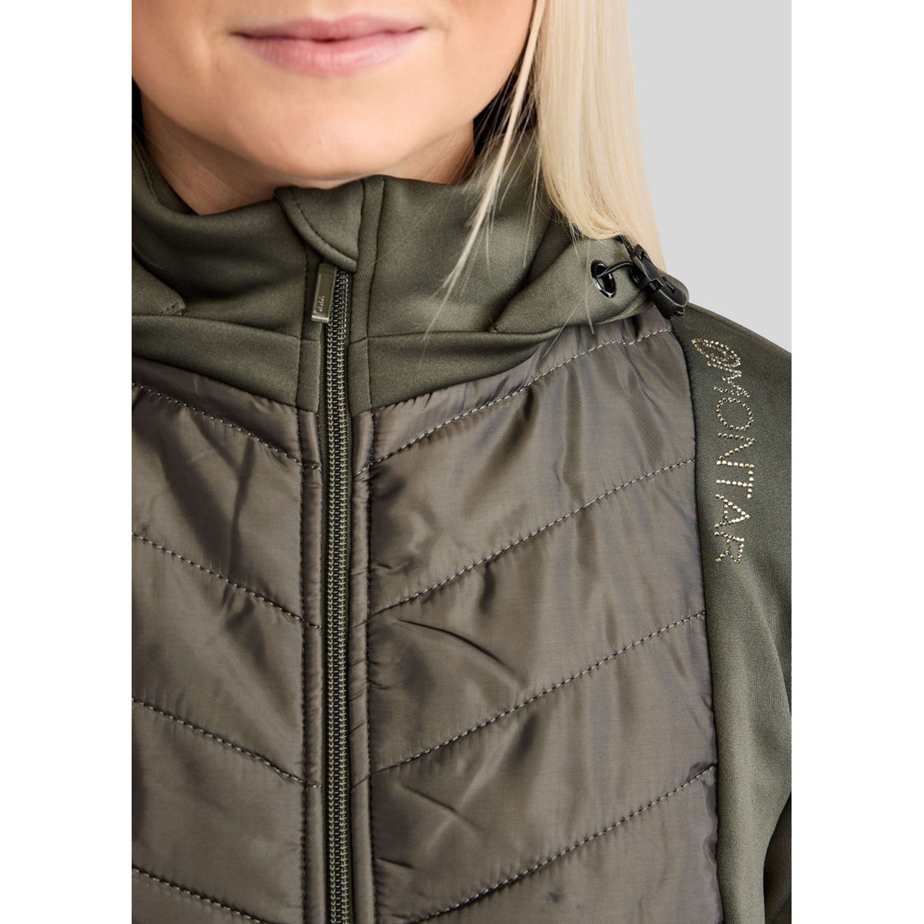 Montar Blouson MoEverline Hybrid Detachable Hood Golden Quartz Crystals Forest Green