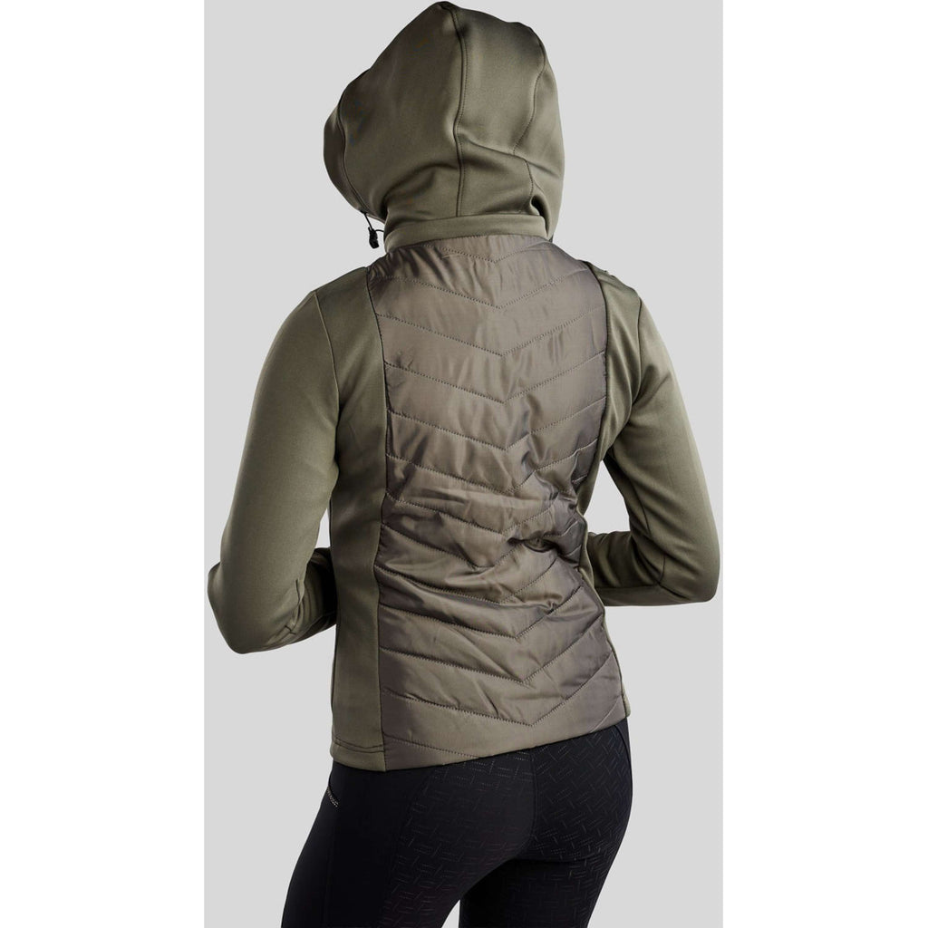 Montar Blouson MoEverline Hybrid Detachable Hood Golden Quartz Crystals Forest Green