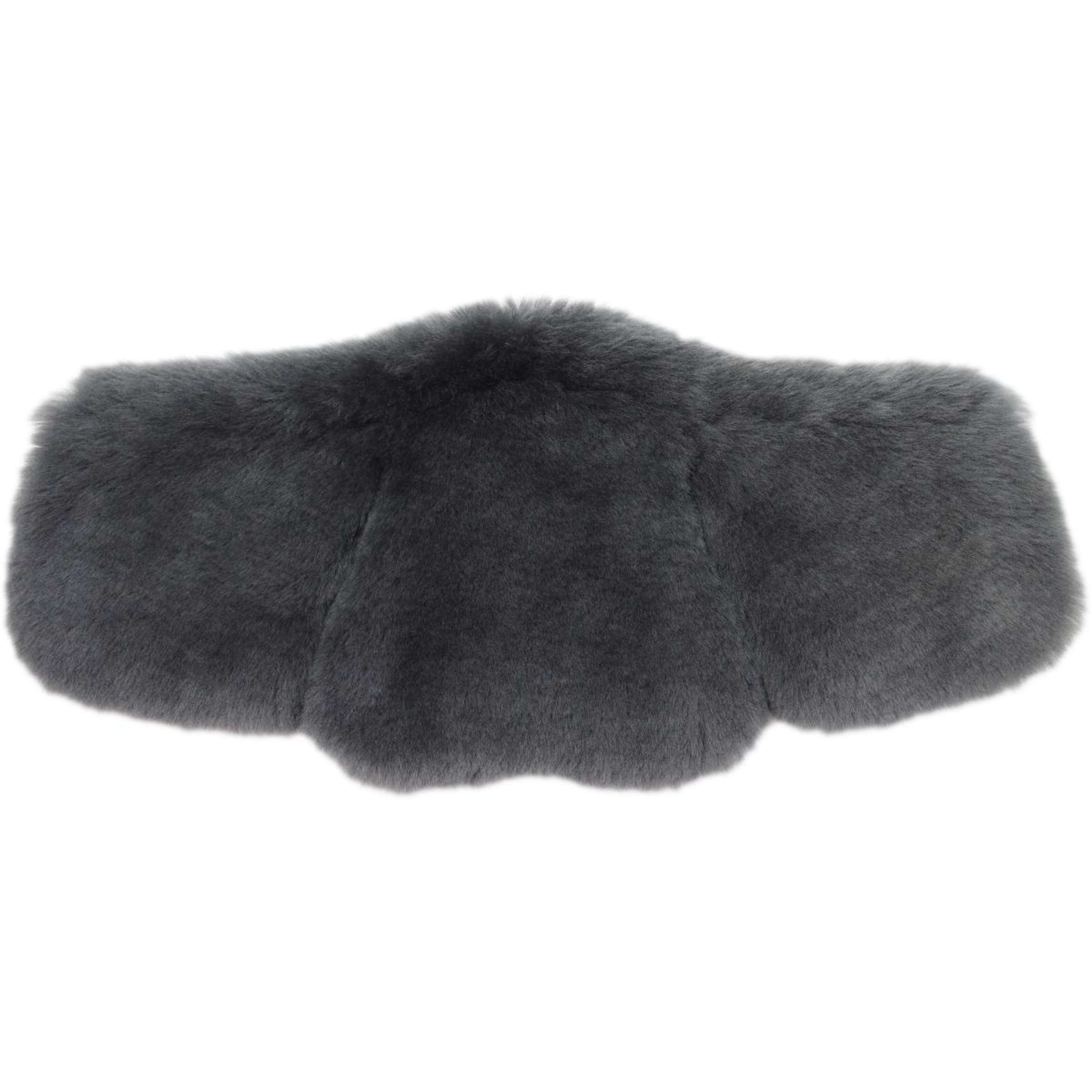 Stübben Fourrure de Sangle Equi-Soft by Mattes Peau d'Agneau Graphite
