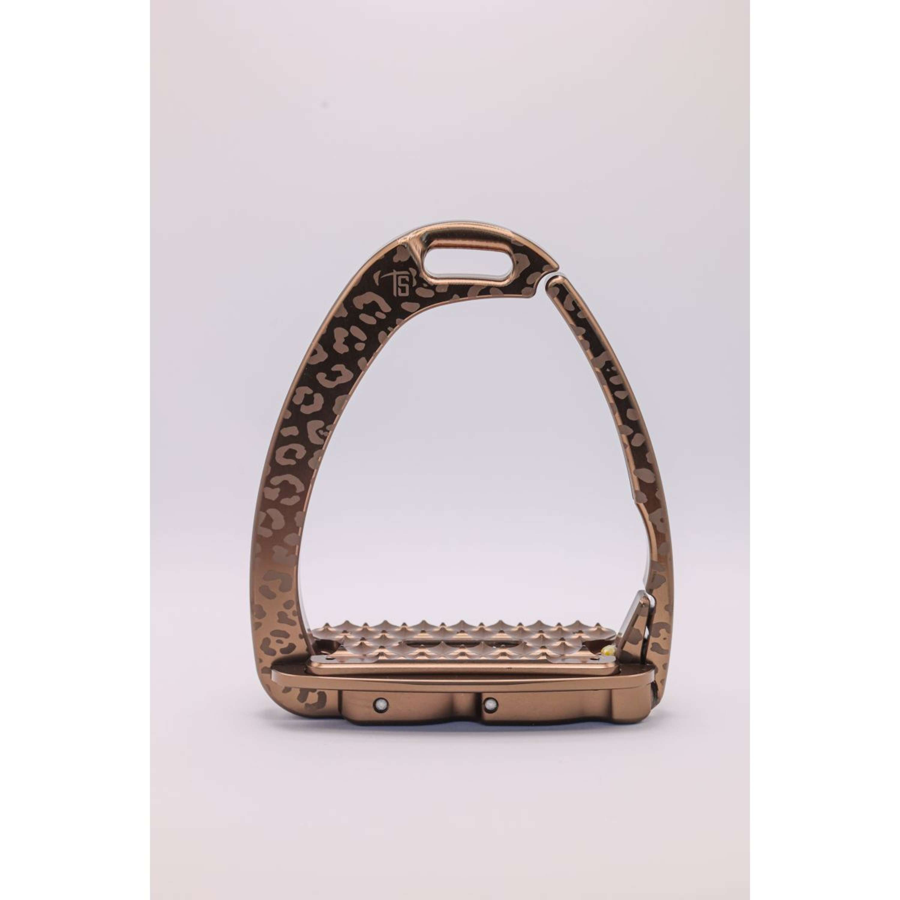 Tech Stirrups Étriers Venice Sloped EVO Leopard Rosegold